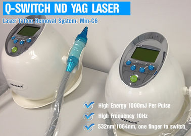 Намочите обработку лазера НД ИАГ воздушного охлаждения для удаления волос/удаления пигментацией